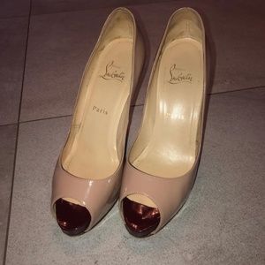 Christian Louboutin Peeptoe Platform Pumps